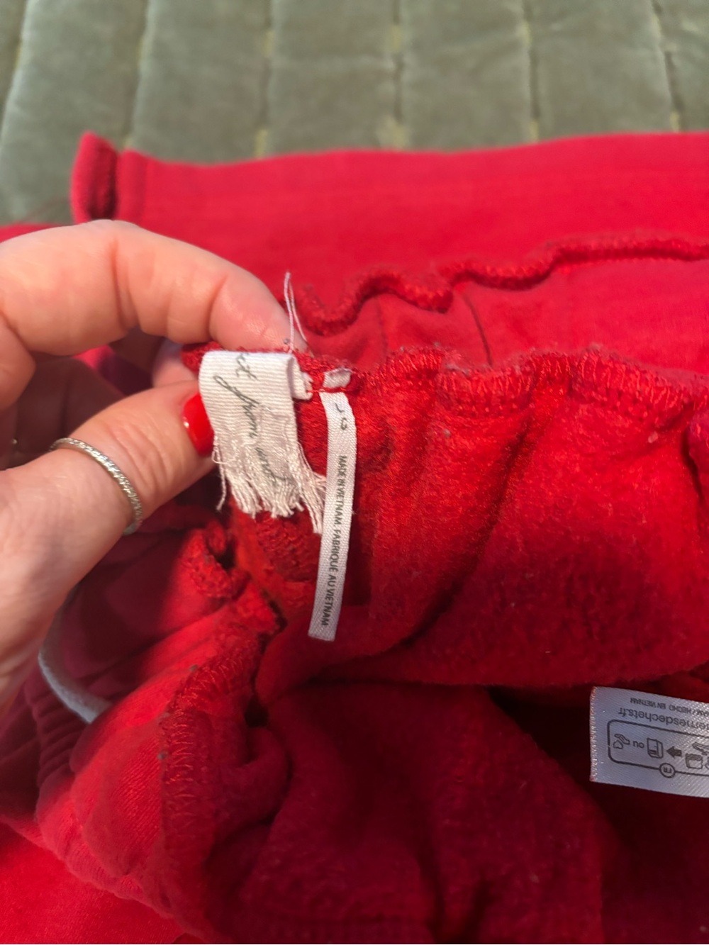 Urban Outfitters Red Track Joggers